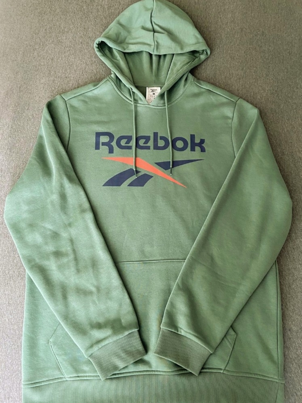 Reebok Men's Sage Green Pullover Hoodie